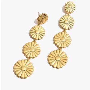 NWT | Madewell Delicate Daisy Statement Earrings